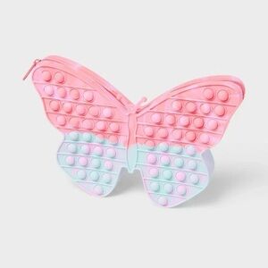 Pop Fidget Bubble Pop Pencil Pouch Butterfly 
New with Tag